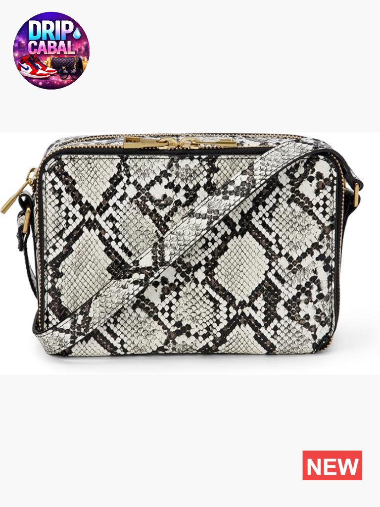 Faux Leather Crossbody Camera Bag With Adjustable Strap